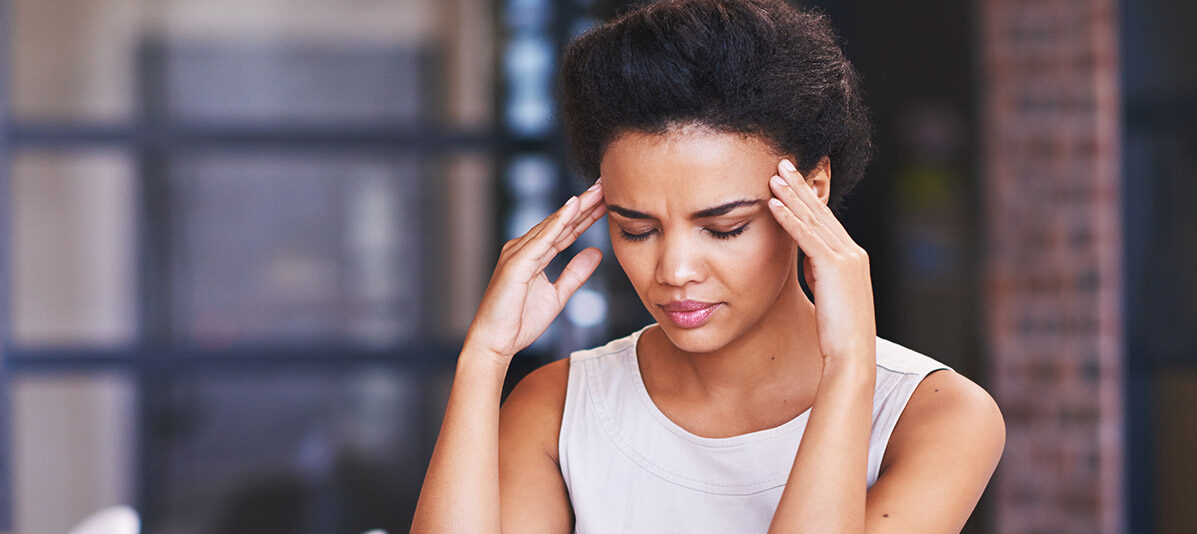 Employee stressed at the office