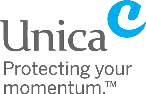 Unica logo with tagline - footer